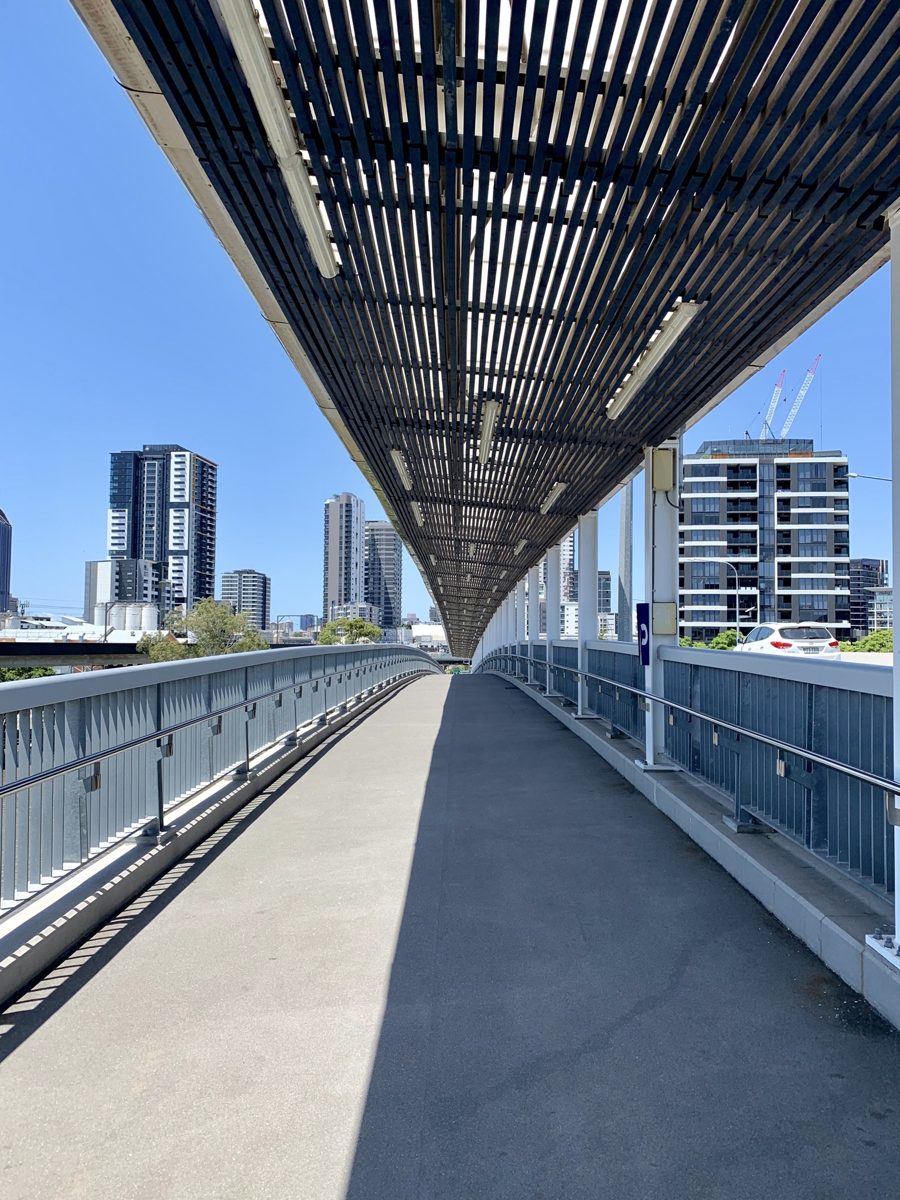Brisbane architecture and pedestrian spaces